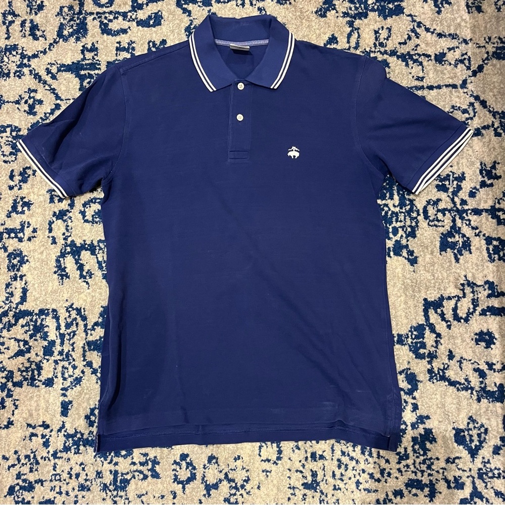 Brooks Brothers Striped-Trim Performance Series Polo Shirt